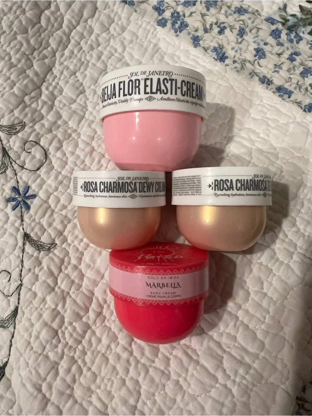 Sol de Janeiro Mini Body Cream Set with Bright Pink Tin